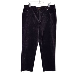 Vintage Lauren Jeans Co Ralph Lauren Black Corduroy Jeans Womens Size 18W Y2K